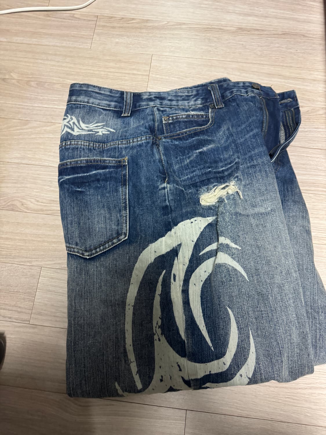 jaded london 데님 팬츠 Light Wash Blade XL 상품이미지3