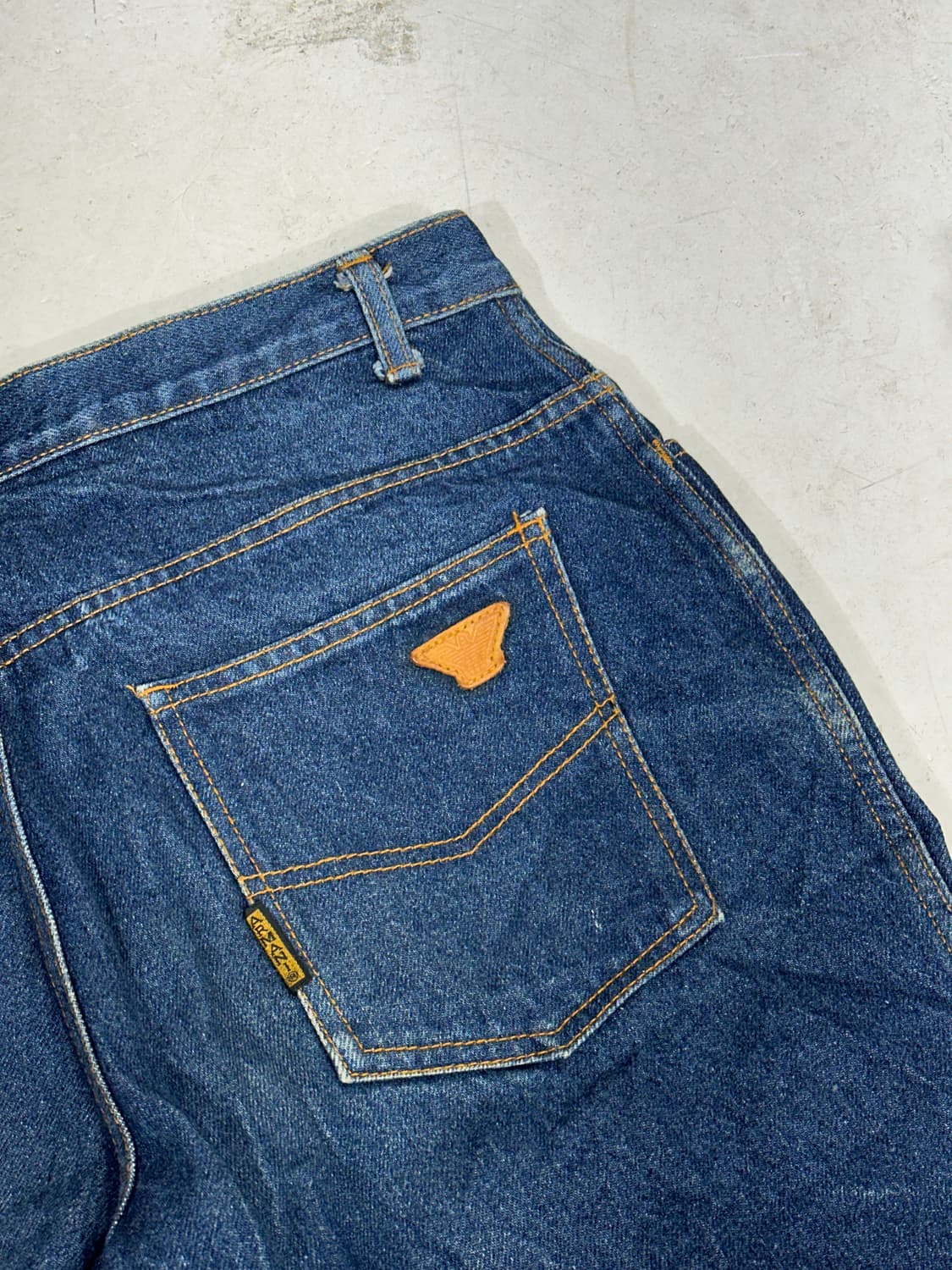 90s 아르마니 진청 와이드 데님 팬츠  상품이미지6