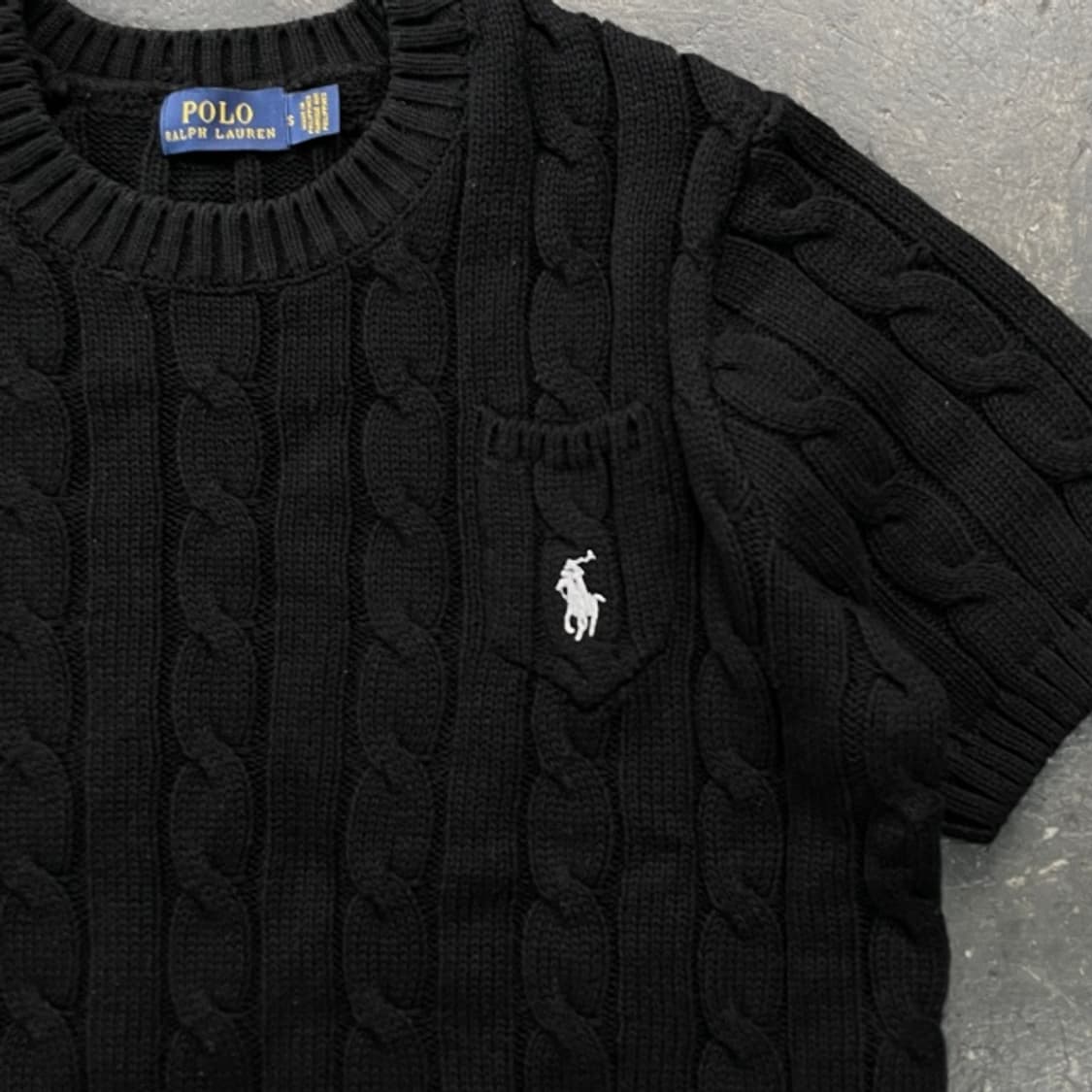 90 폴로 반팔 케이블 니트  상품이미지2
