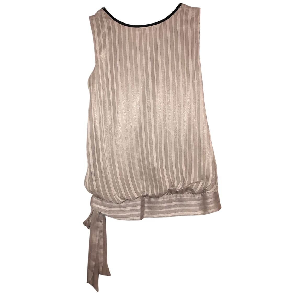 silver striped necklace sleeveless 상품이미지3
