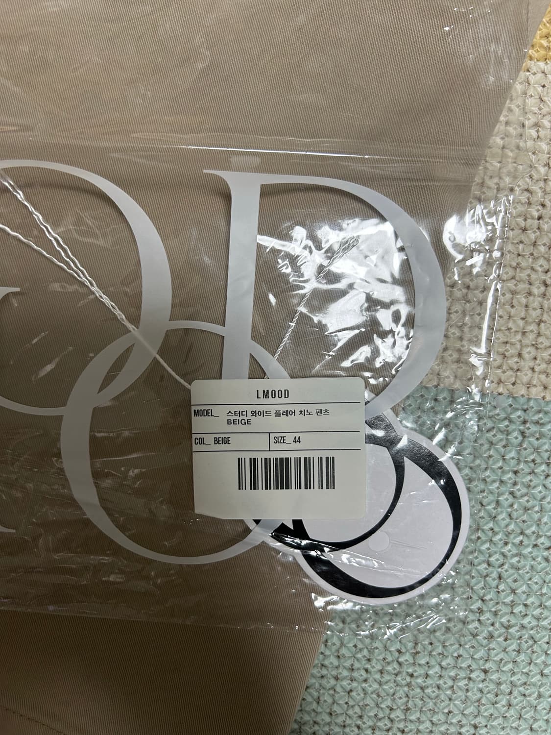 (44) 엘무드 스터디 와이드 플레어 치노 팬츠 베이지 상품이미지9