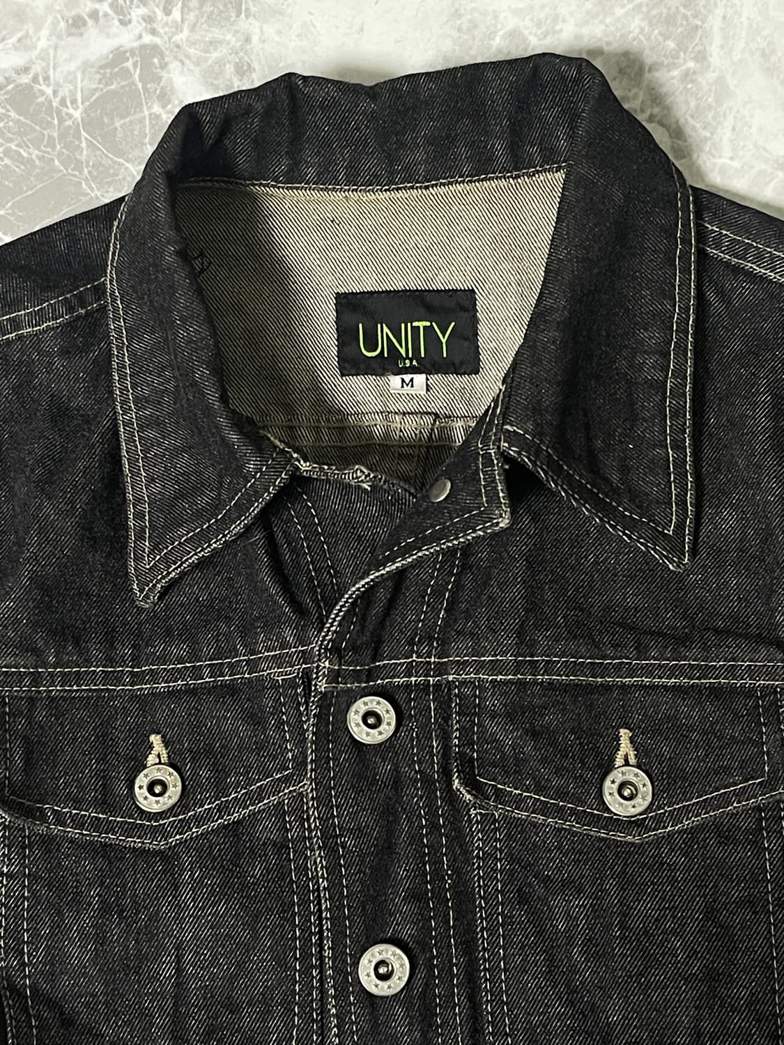 unity black denim jacket 상품이미지6