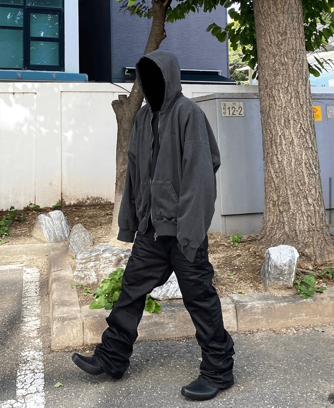 언더마이카 mu.11 안티 Fxxking logo 피그먼트 후드 집업 1 상품이미지3