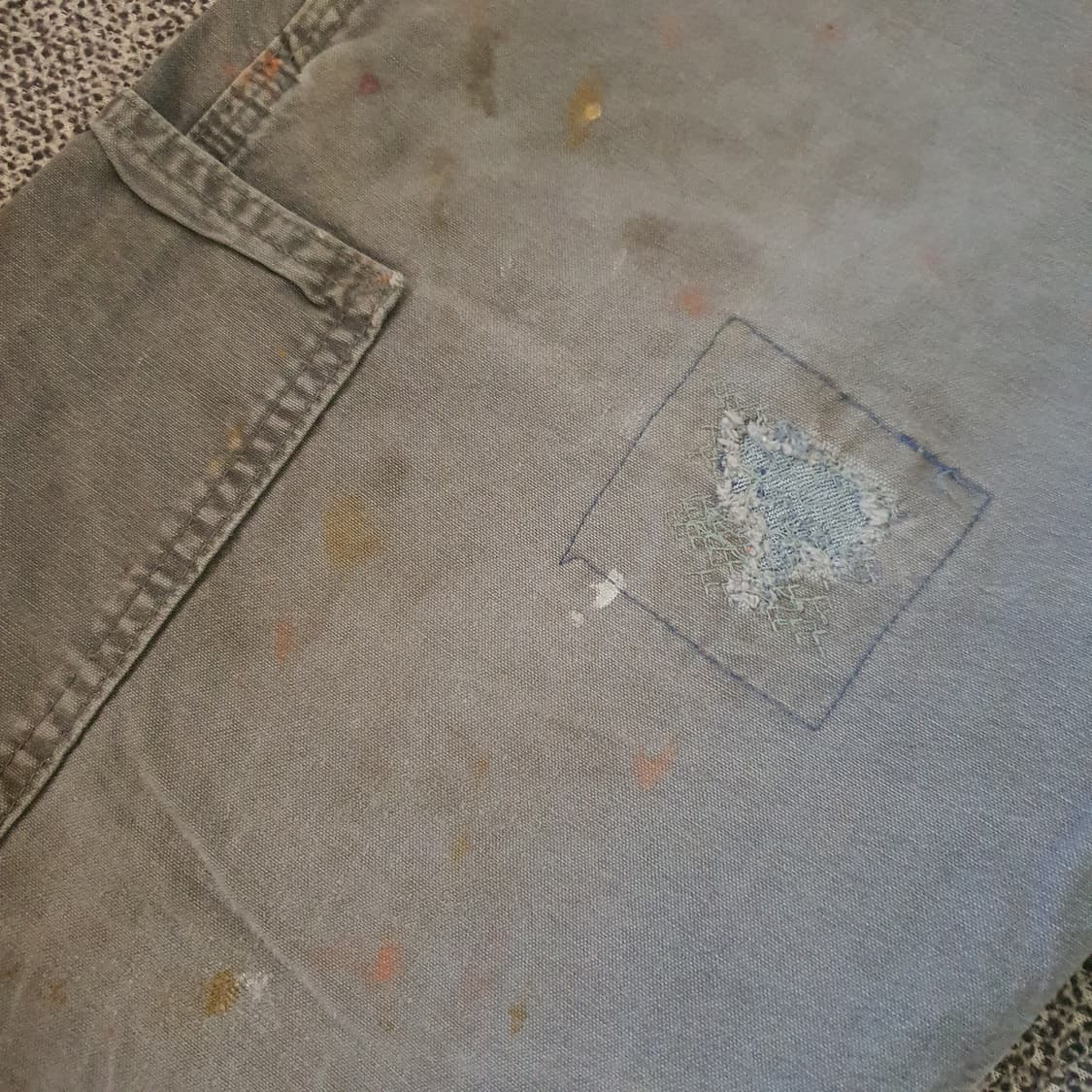 칼하트 B151 FAT 캔버스 워크 던가리 팬츠 no.94 상품이미지4