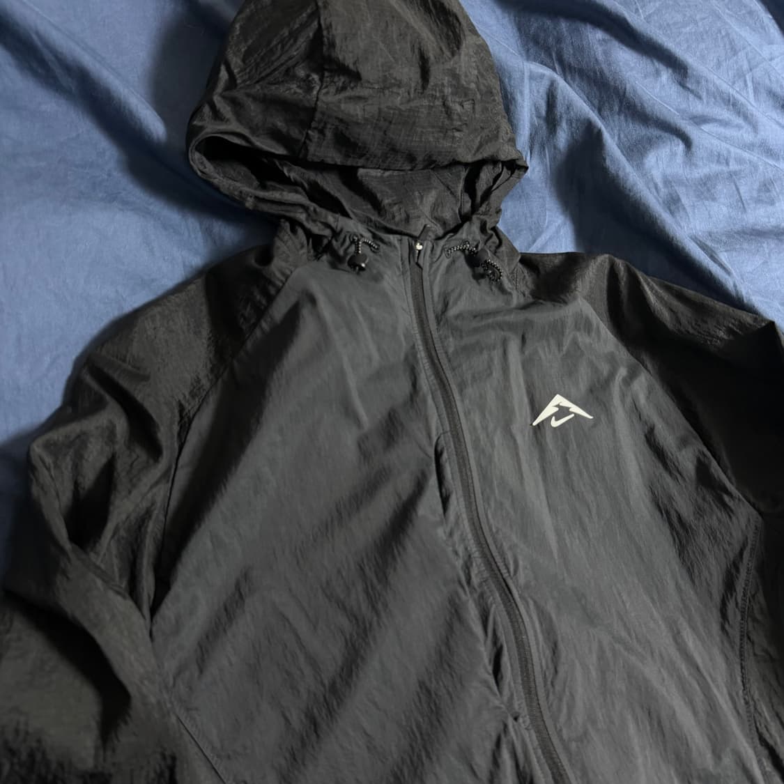 (L) Nike 나이키 트레일 런닝 에어리즈 바람막이 블랙 상품이미지2