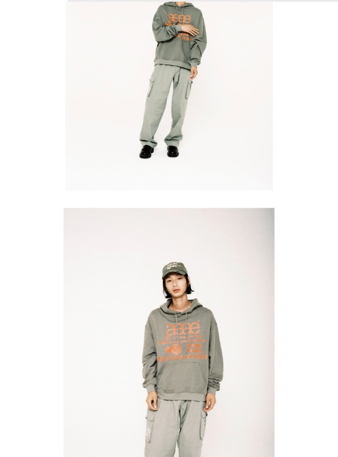 aeae 후드티 카키 상품이미지3