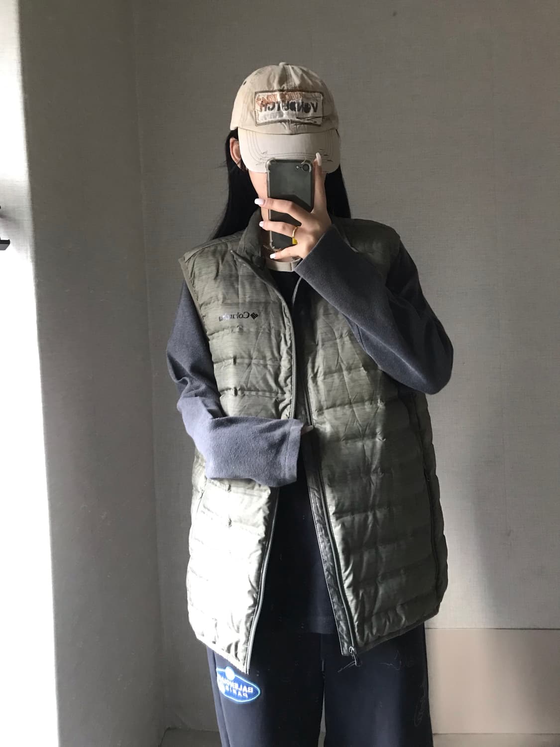 콜롬비아 카키 경량조끼 상품이미지2