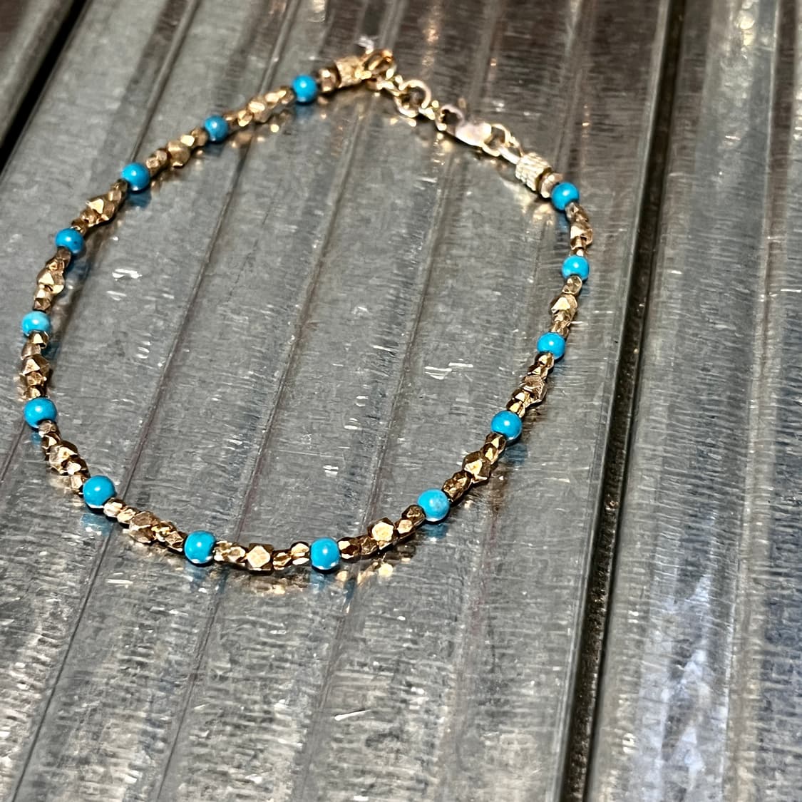 실버 비즈 터키석 팔찌 인디언주얼리 네이티브아메리칸 상품이미지3