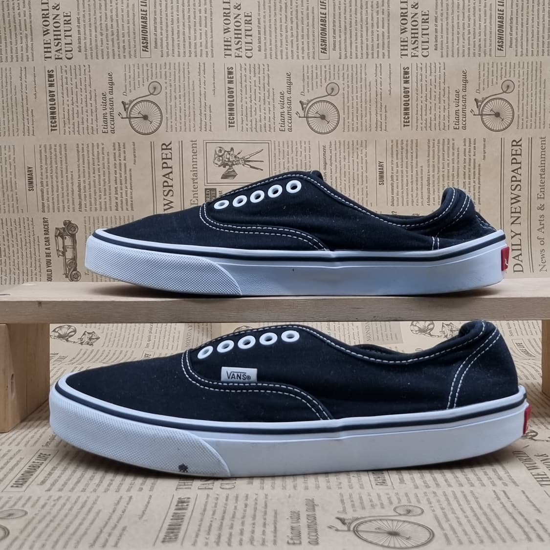 반스 어센틱 블랙 남성스니커즈270  상품이미지1