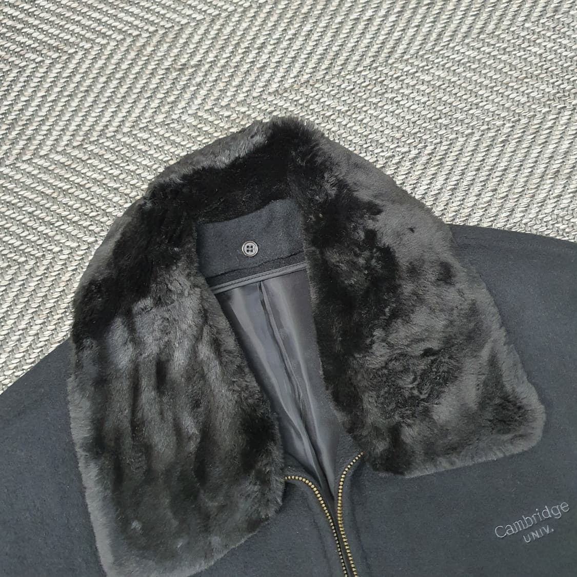 캠브리지 퍼카라 울점퍼 남자105~110 상품이미지2