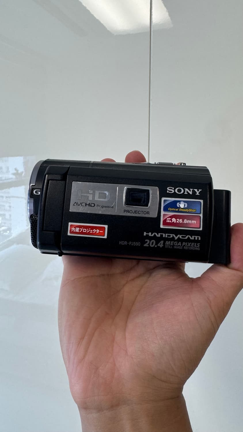 SONY HDR-PJ590V 소니 빈티지 캠코더 가방 배터리 SD카드포함 상품이미지5