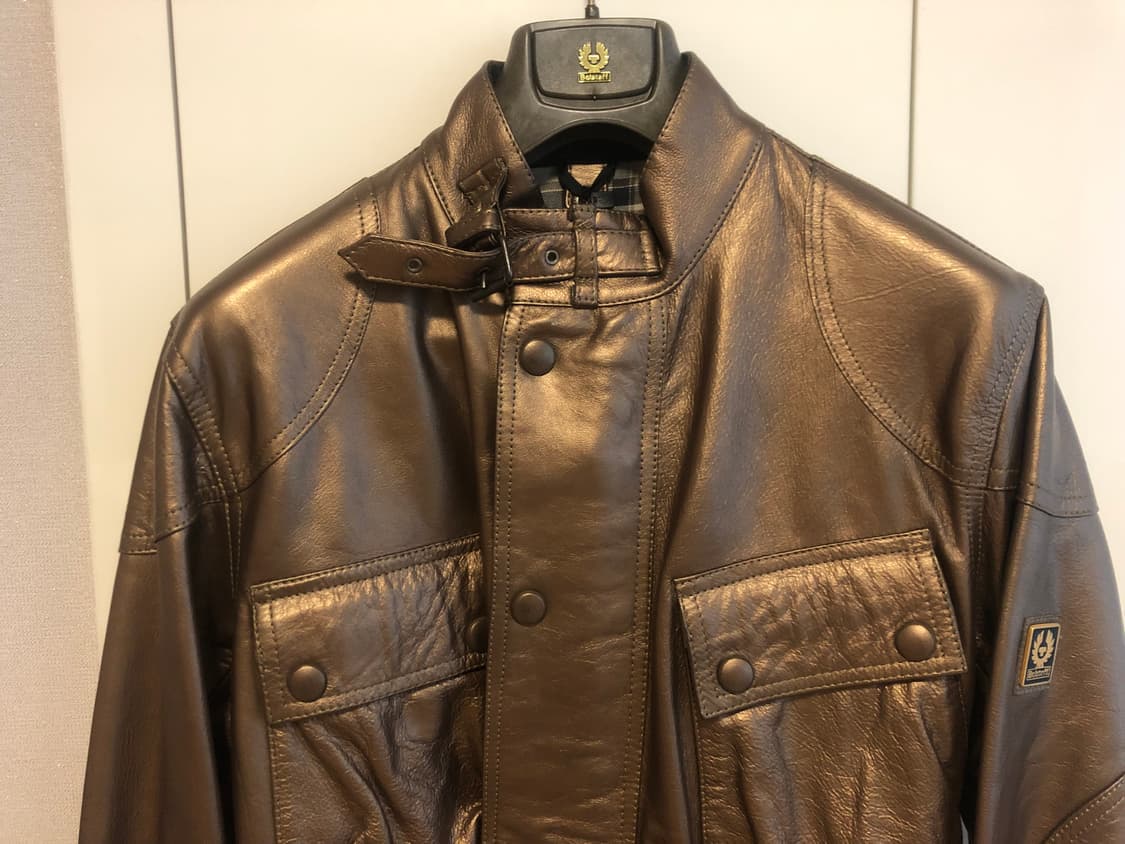 벨스타프 펜서 벨티드 가죽 자켓 상품이미지2