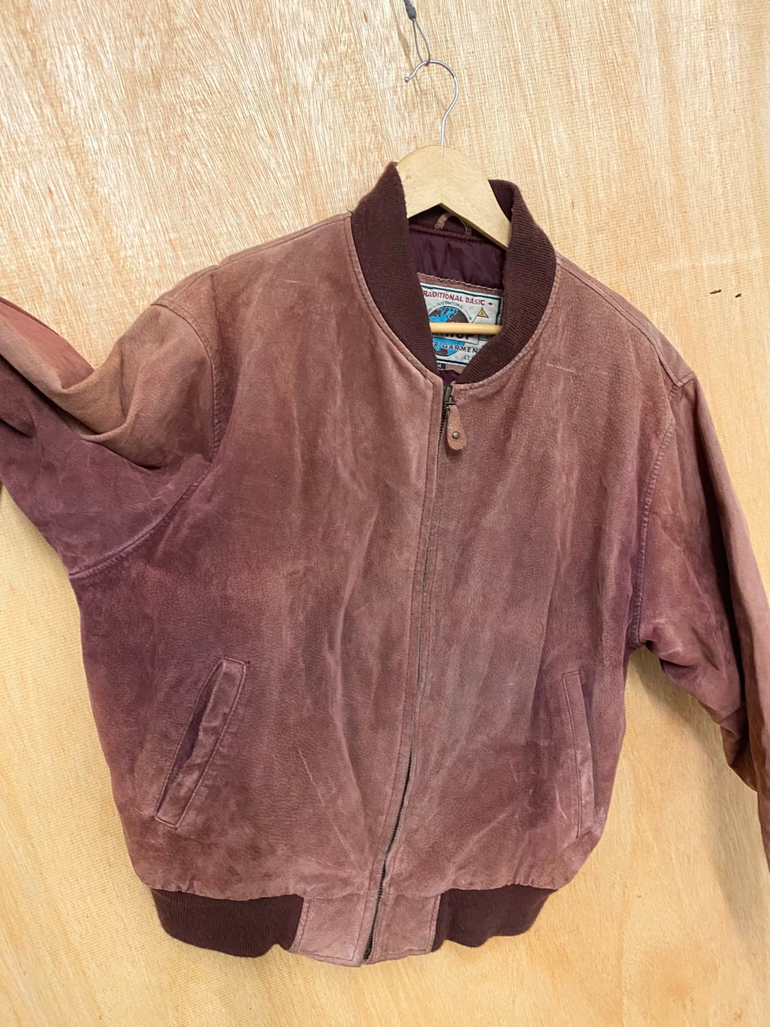 80's VTG hard faded suede blouson 하드 페이딩 상품이미지4