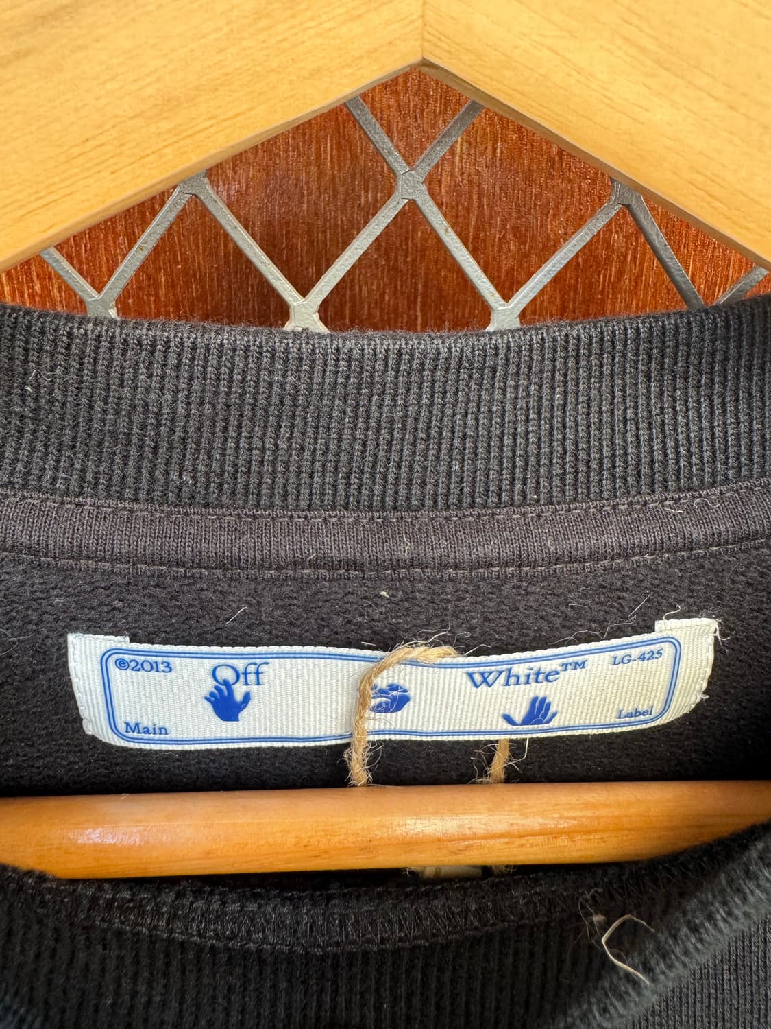 오프화이트 off white 마커애로우 로고 블랙 맨투맨 티셔츠 S 상품이미지5