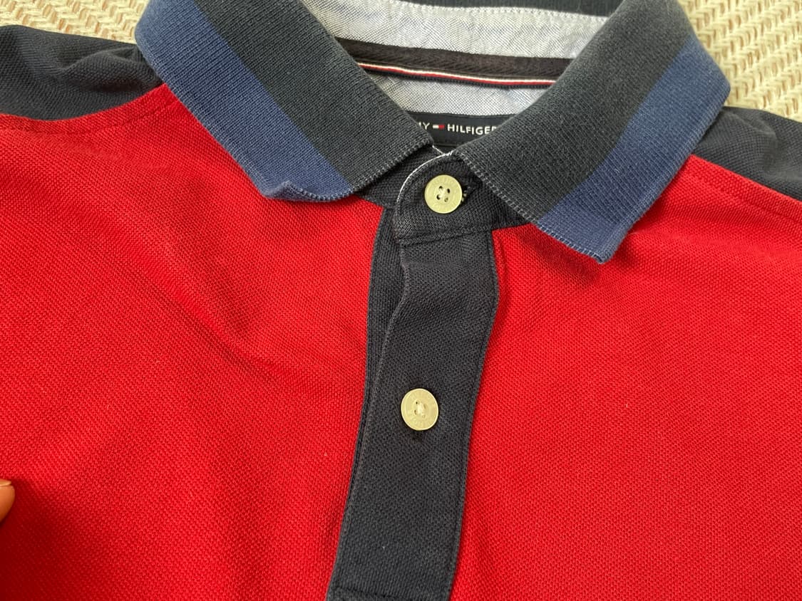 타미 힐피거 커스텀 핏 레터링 폴로 셔츠 J03552 상품이미지3