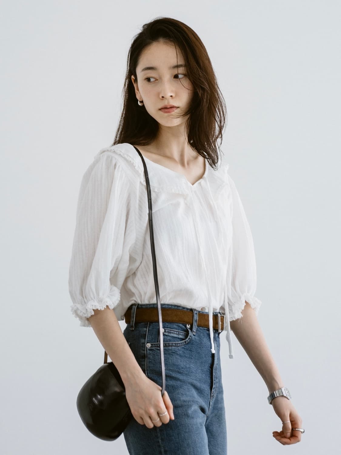 (새상품) Salthe 스앨더 빈티지 레이스 블라우스 상품이미지5