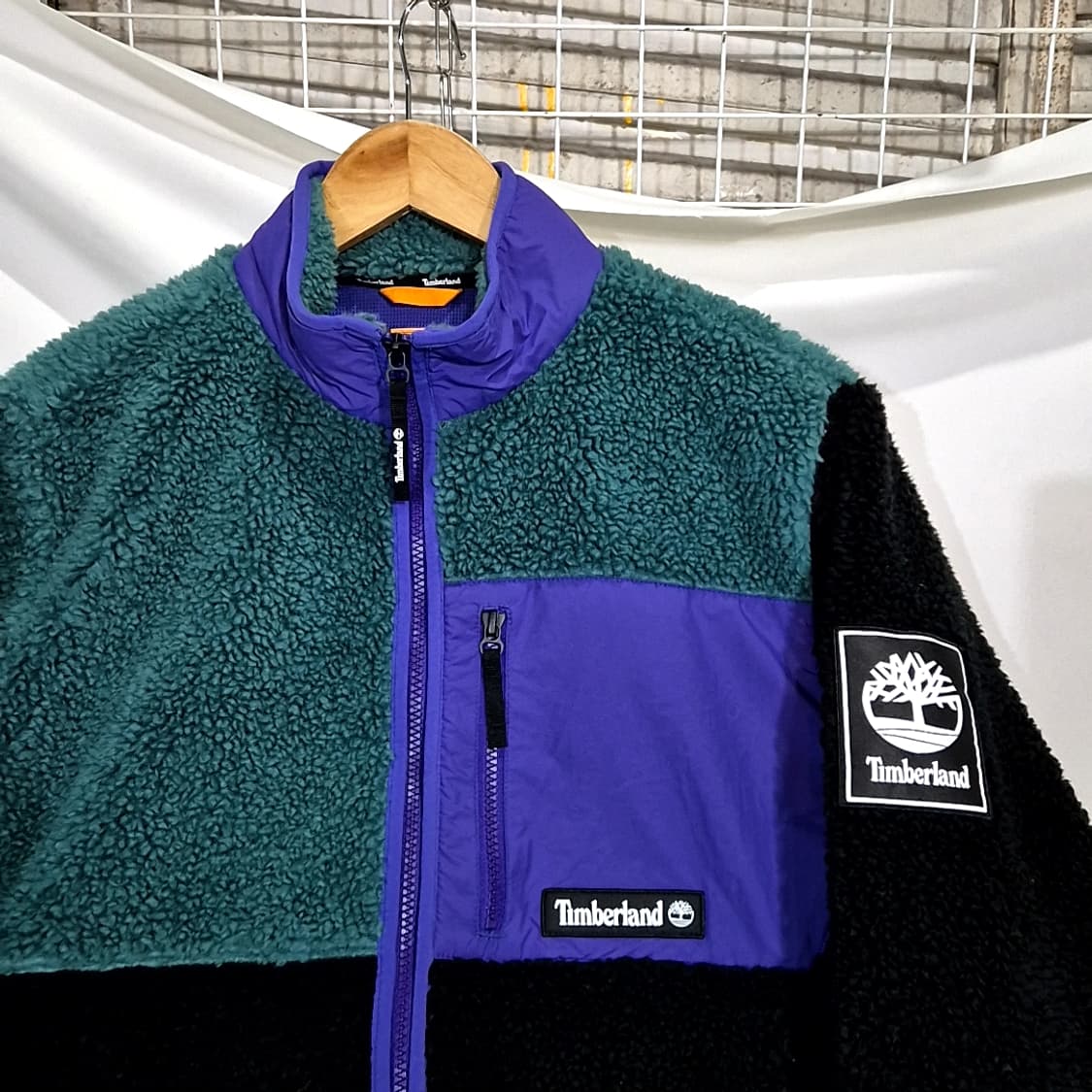 Timberland 팀버랜드 컬러블록 쉐르파 자켓 상품이미지2