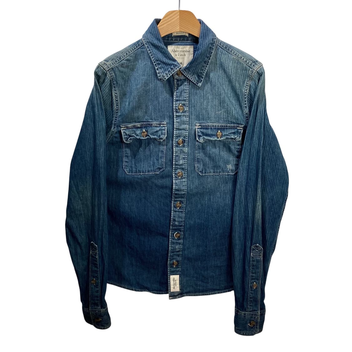 아베크롬비 스트라이프 데님셔츠 상품이미지2