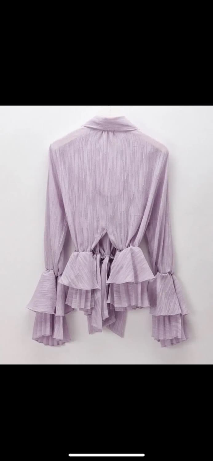 [새상품] 더틴트 milky blouse 연보라 블라우스 상품이미지2