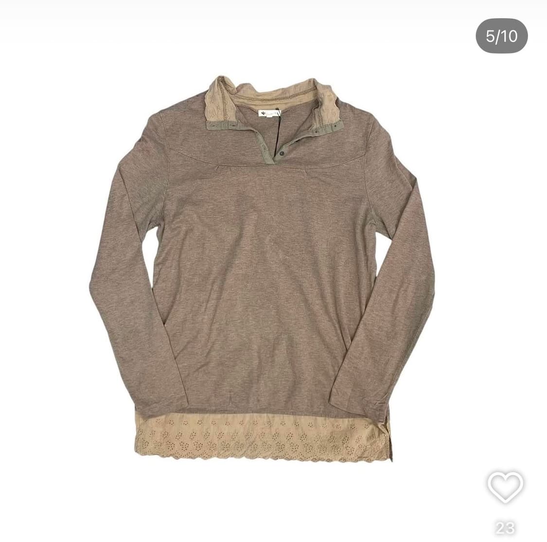 합정빈티지 모리 레이어드 티셔츠 상품이미지2