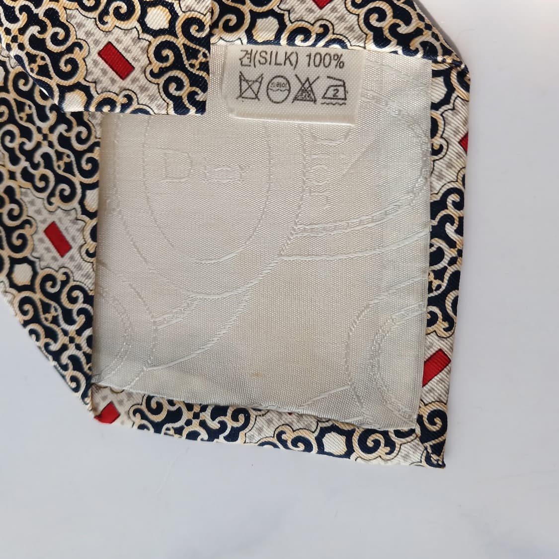 크리스찬 디올 실크 베이지 패턴 넥타이 9.5cm A+등급 A19269
 상품이미지7