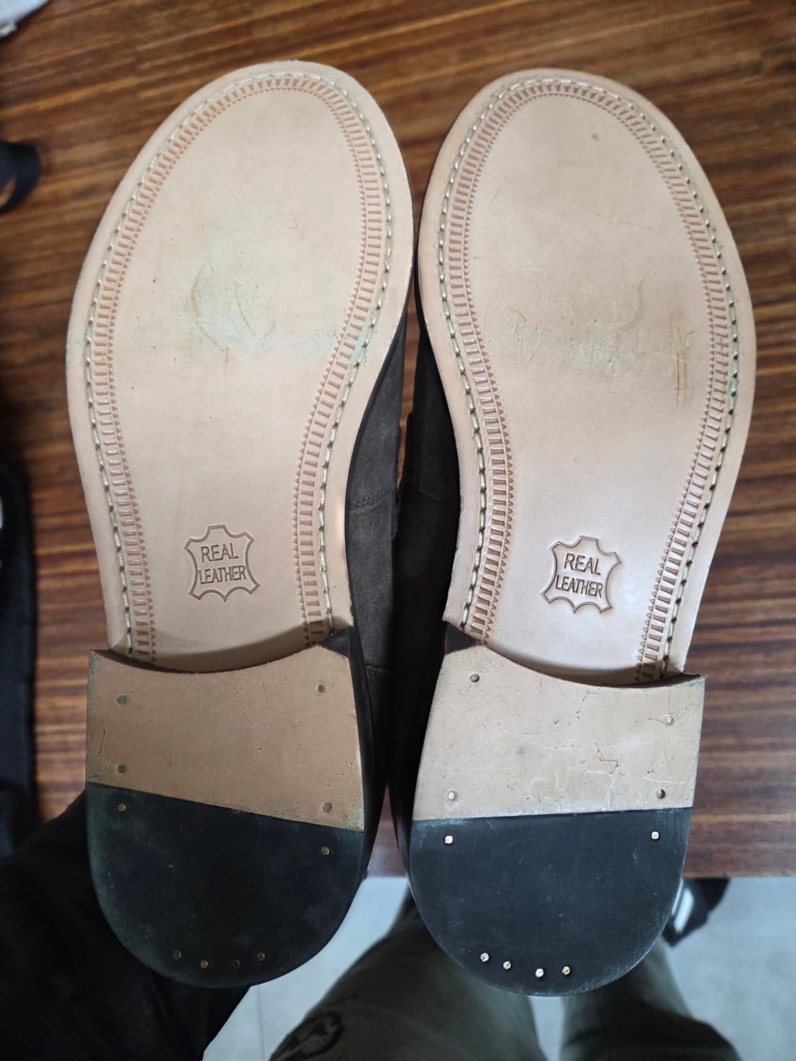 슈펜 깡스타일리스트 스웨이드 레더 로퍼 구두 265 상품이미지5