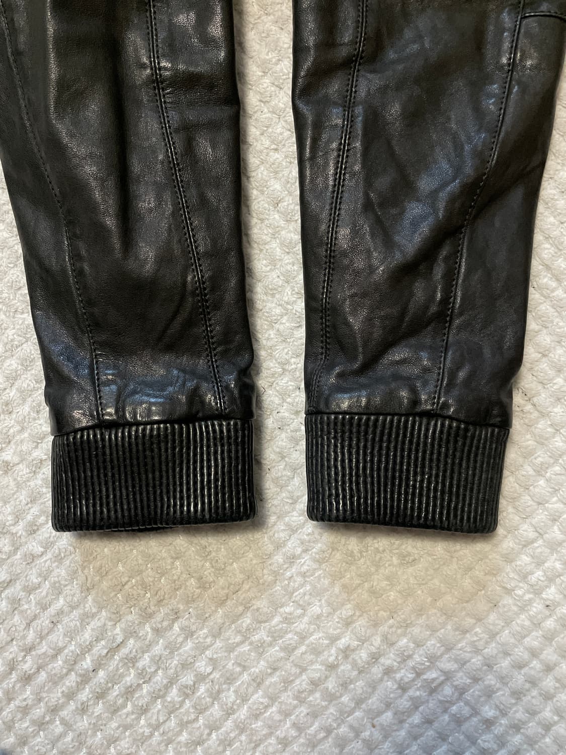 AND Z 웨스턴 무드 2WAY 램스킨 양가죽 바이커 레더 자켓 상품이미지6