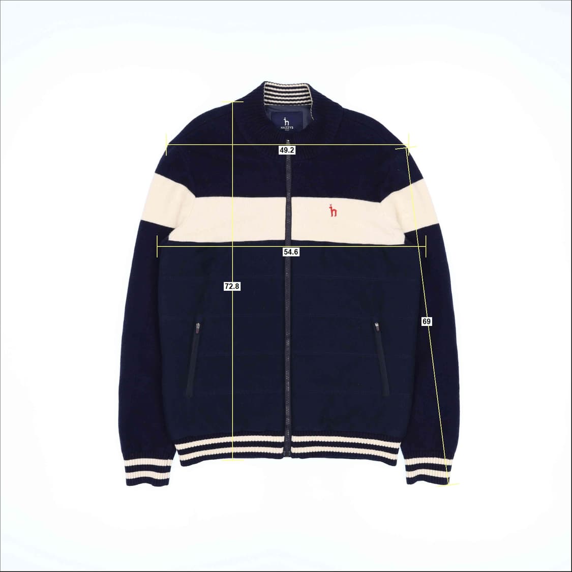 [105] 헤지스 남성 골프 방풍 패딩 모 니트 집업 자켓 N6848 상품이미지7