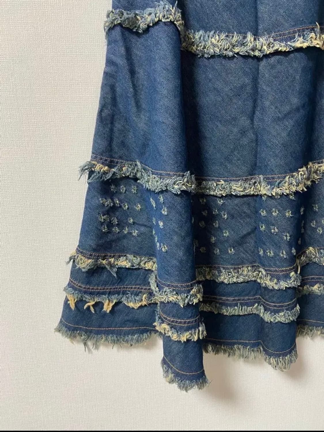 일본 빈티지 모리걸 청스커트 상품이미지2