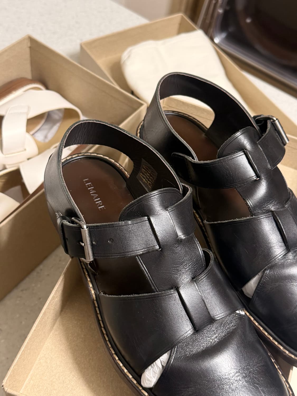 24ss 르메르 피셔맨 샌들 블랙 상품이미지2