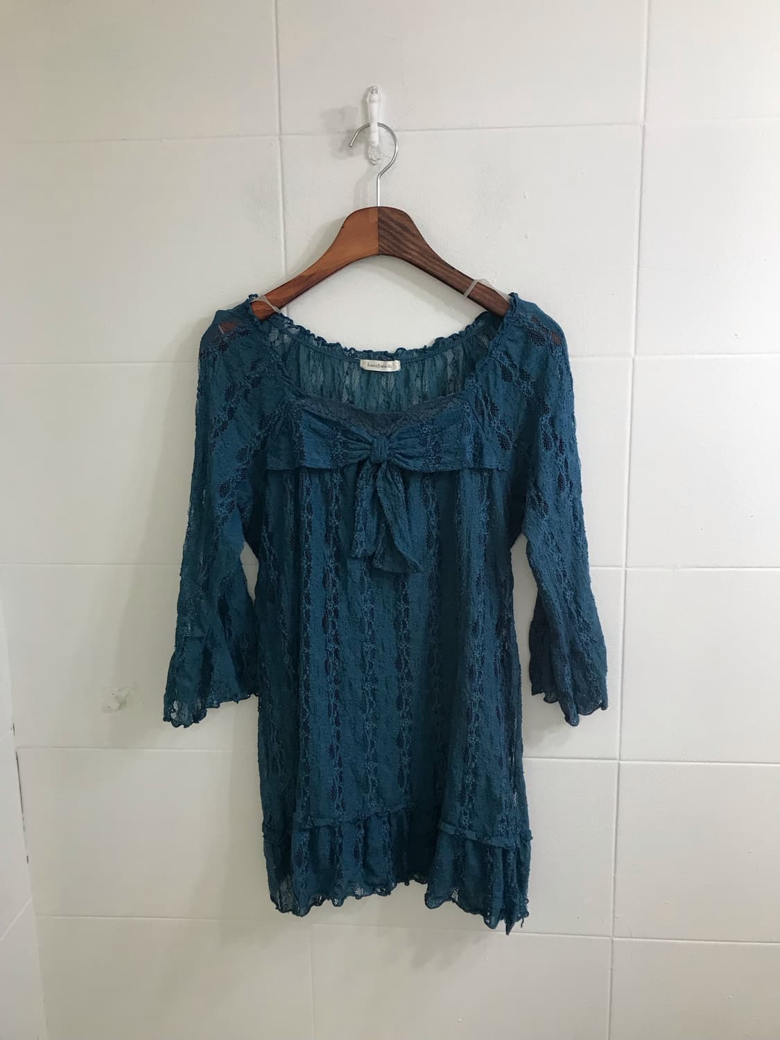 청록 하구미 히피 모리걸 잔꽃 원피스 흑청스커트 코디세트 상품이미지6