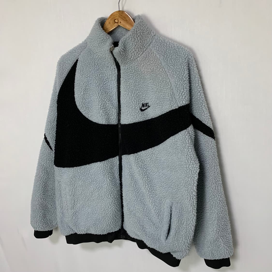 나이키 빈티지 빅 로고 후리스 플리스 자켓 스카이블루 남녀공용 상품이미지2