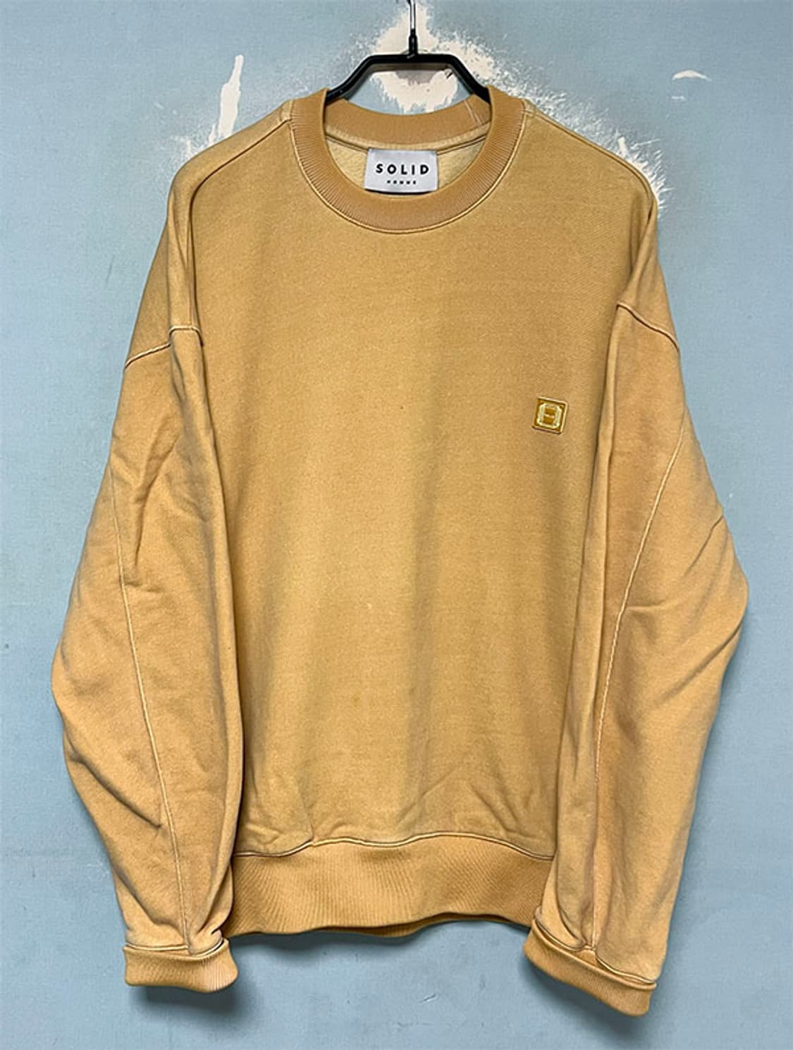 솔리드옴므 남자 맨투맨 피그먼트 오버핏 100-105  상품이미지1