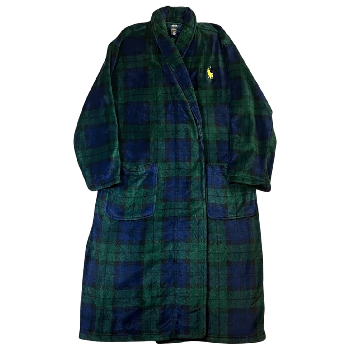 폴로 랄프로렌 블랙 와치 포니 플리스 로브 (허리끈 망실) 상품이미지1