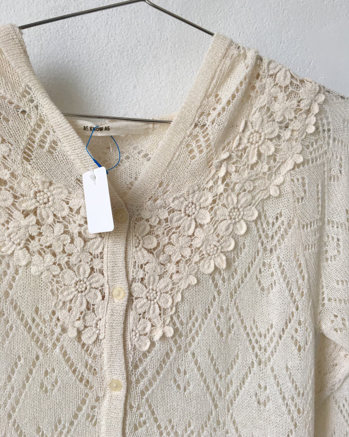 Crochet trimming hood crochet cardigan 상품이미지4