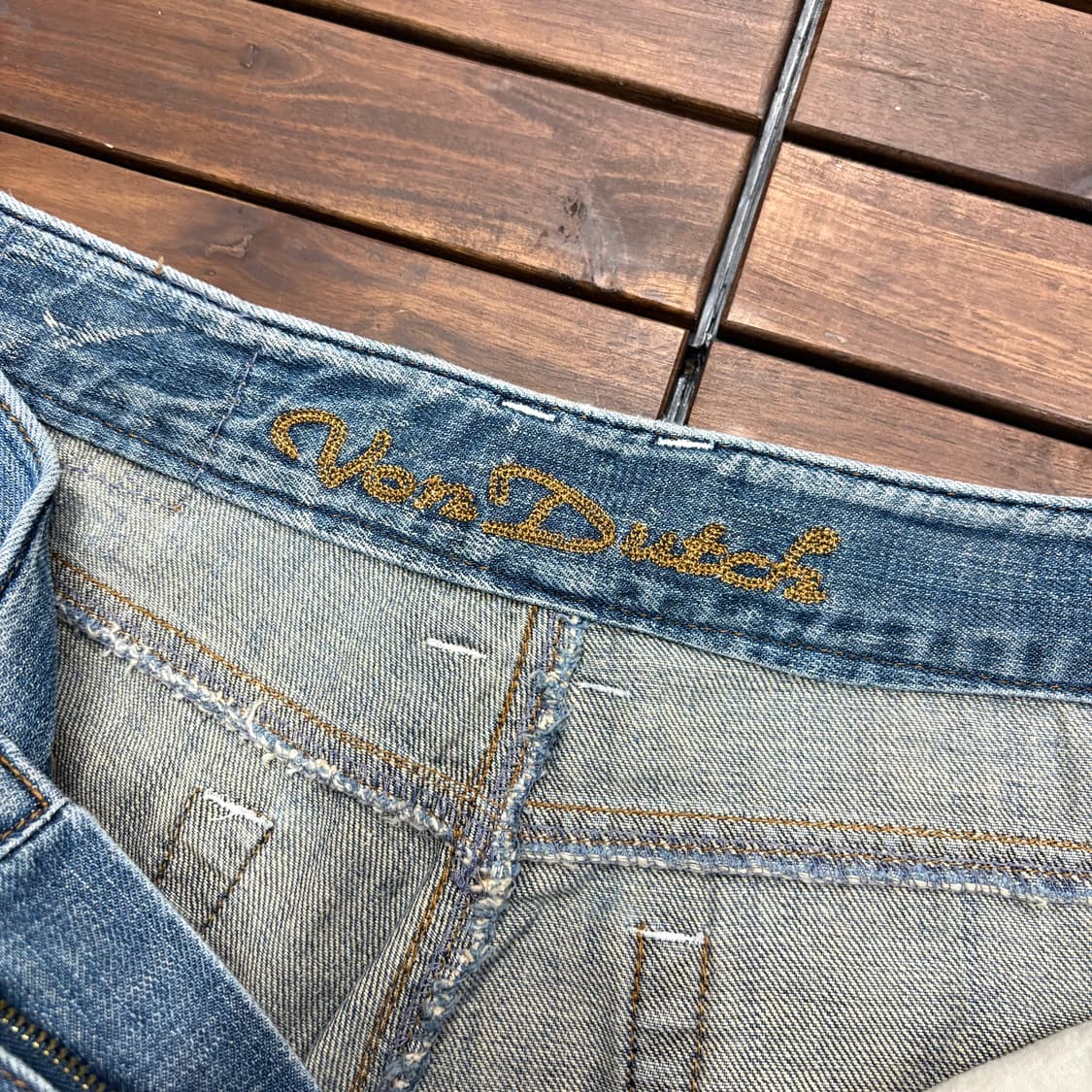 (33) 본더치 와이드핏 워싱 데님 팬츠 상품이미지5