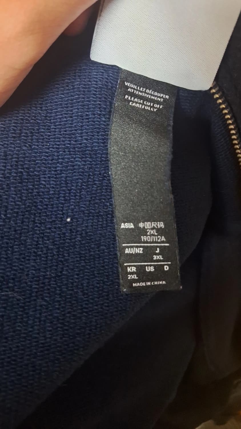 새상품급) 떠그클럽 아디다스 콜라보 후드집업 네이비 상품이미지2