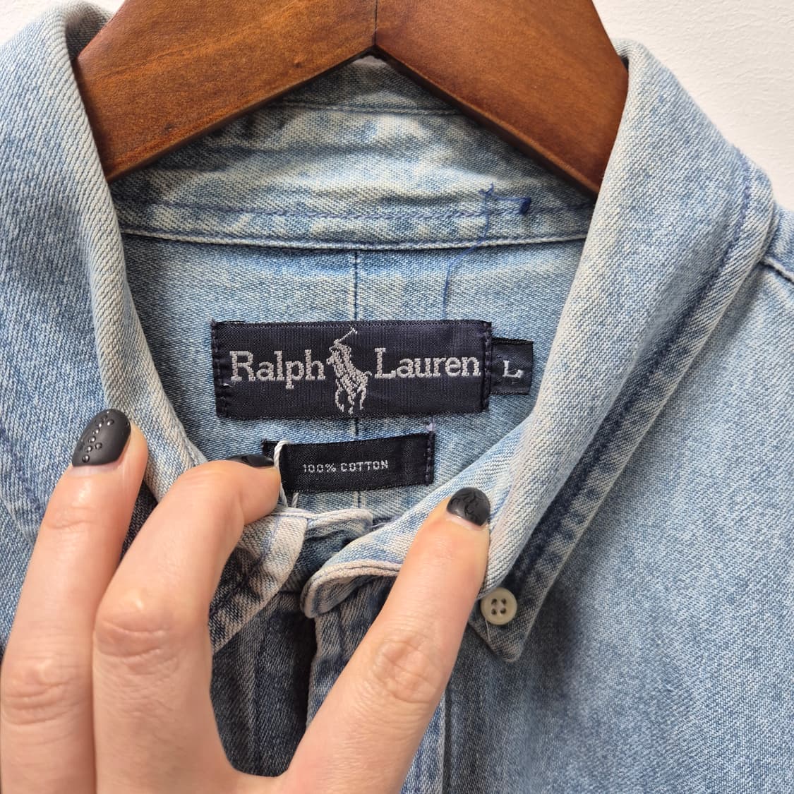 폴로랄프로렌 데님 청 셔츠 L 상품이미지4