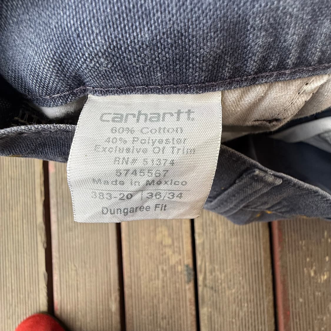 칼하트 페인팅 워크팬츠 네이비 상품이미지5