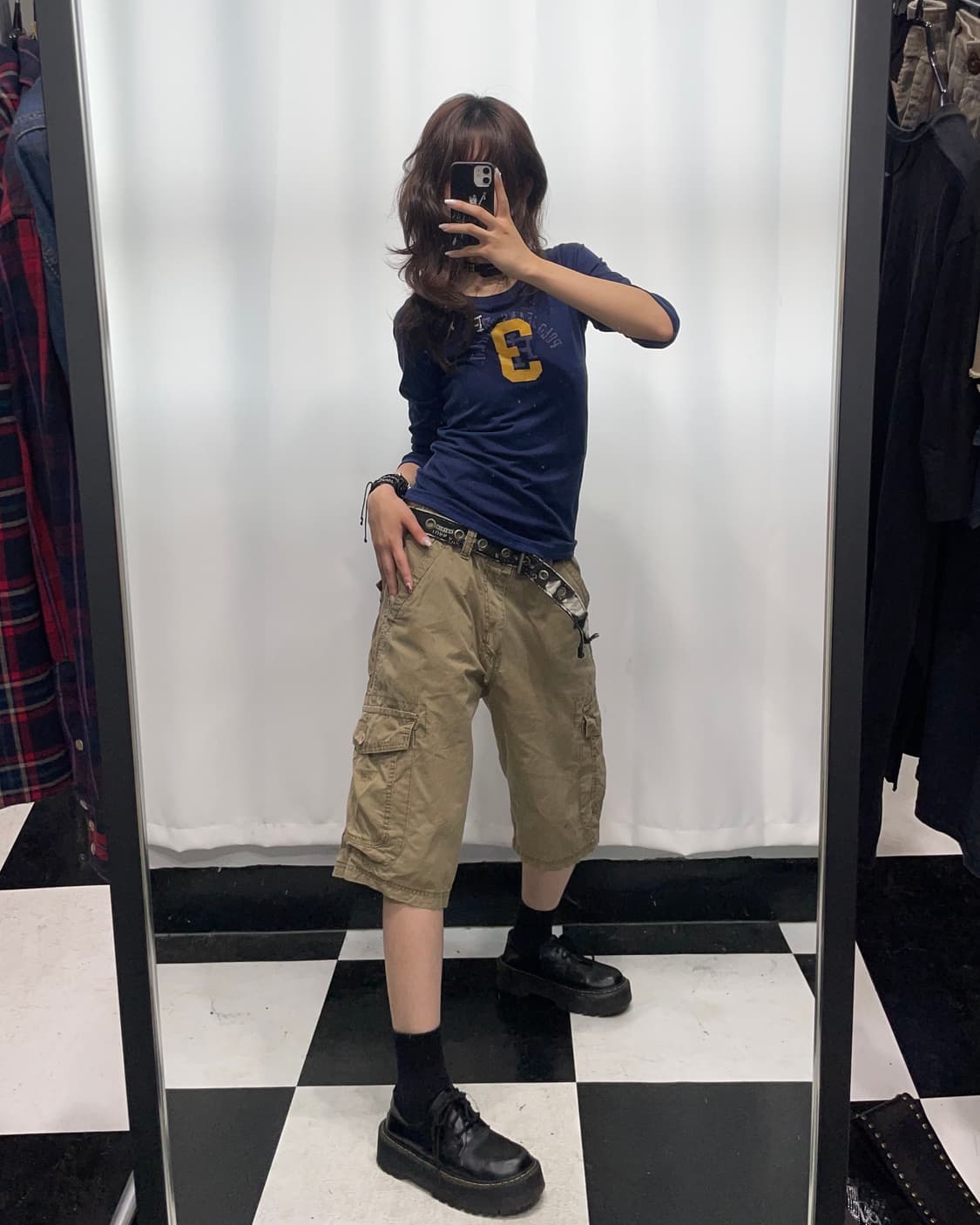 🎸네이비 패치 디테일 롱 슬리브🎸 상품이미지3