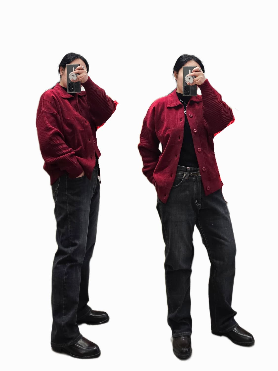 Edwin 스티치 블랙진 상품이미지3