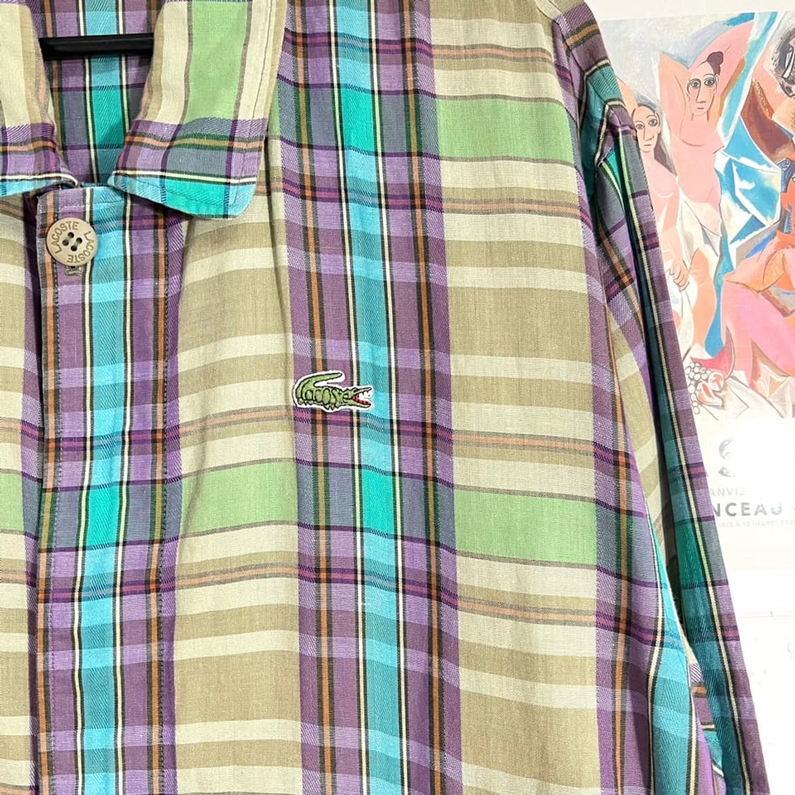 라코스테 체크 스윙자켓  상품이미지4