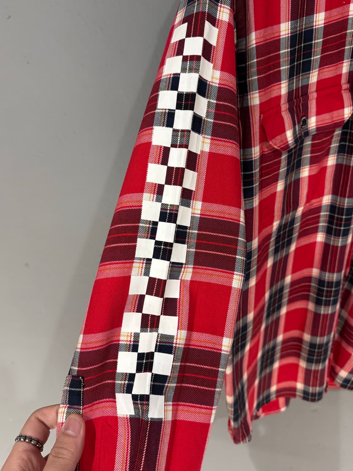 리바이스 체크패턴 투포켓 후드셔츠  상품이미지7