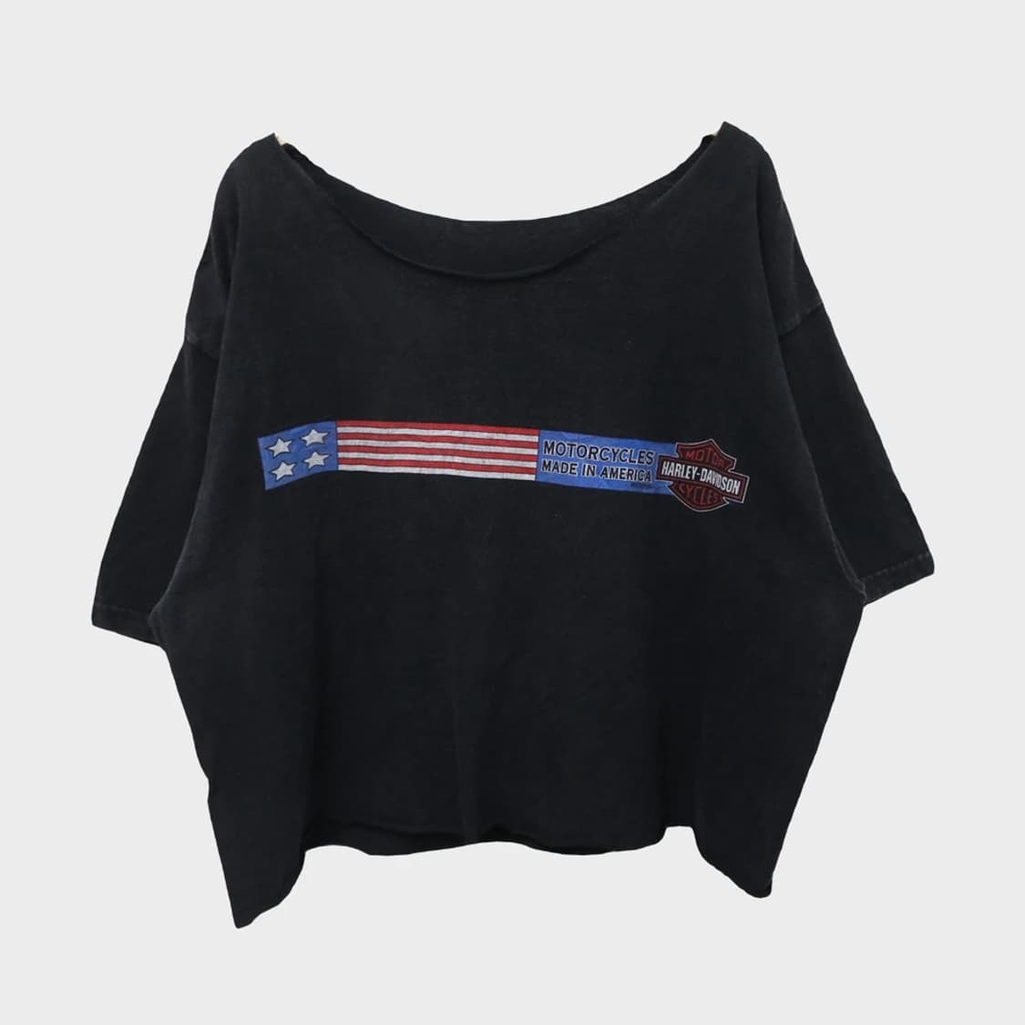 할리데이비슨 로고 반크롭 티셔츠 65569 상품이미지2