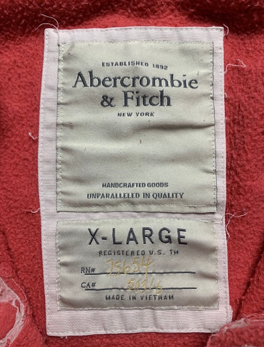 아베크롬비 후드집업xl 상품이미지2