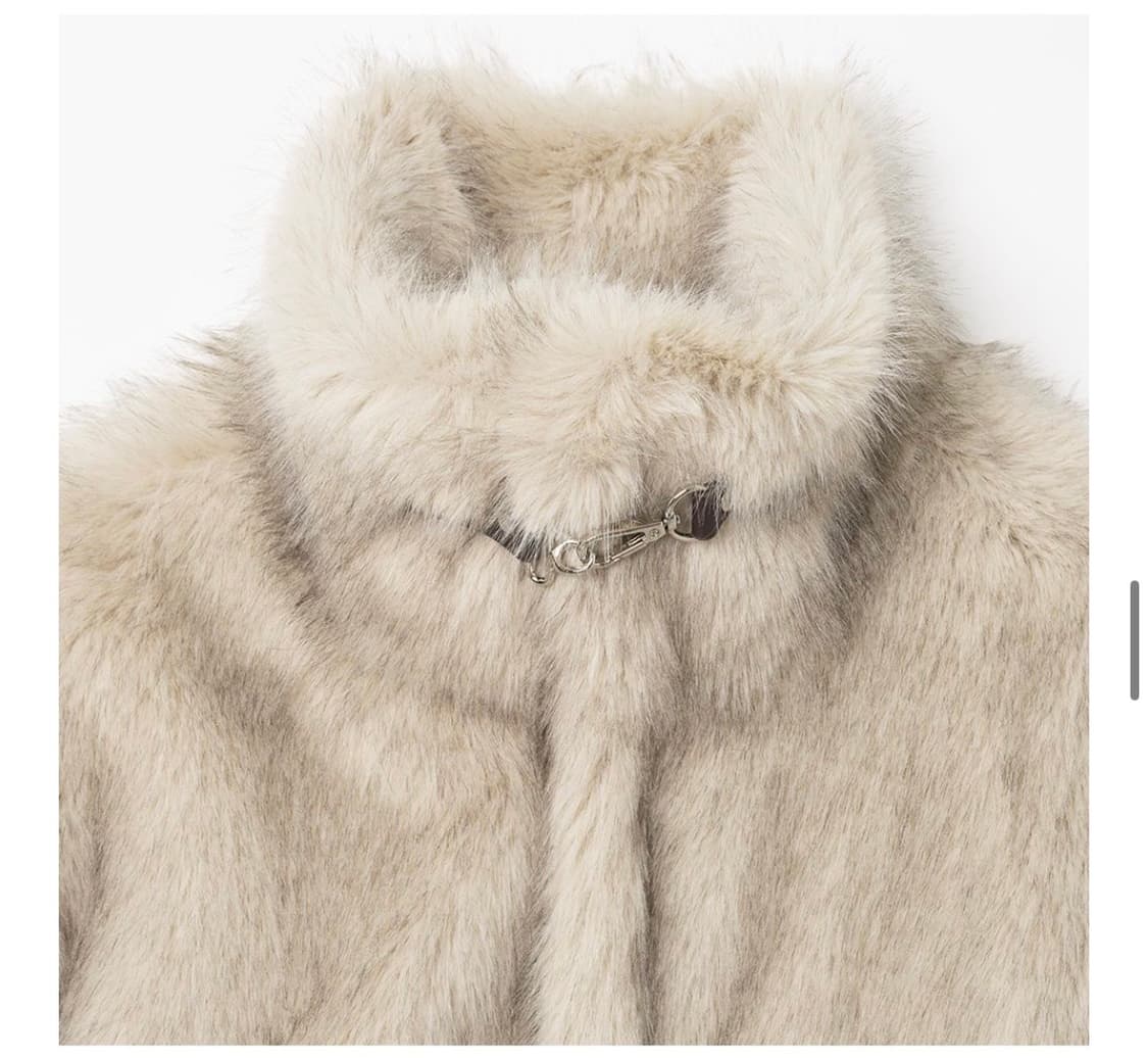 밀로우먼 버클 롱 헤어 퍼 자켓 상품이미지6