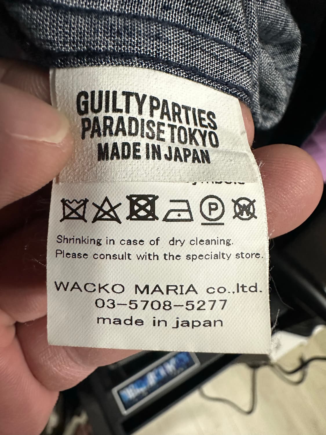 와코마리아x56tattoo 하와이안 네이비 L 상품이미지4