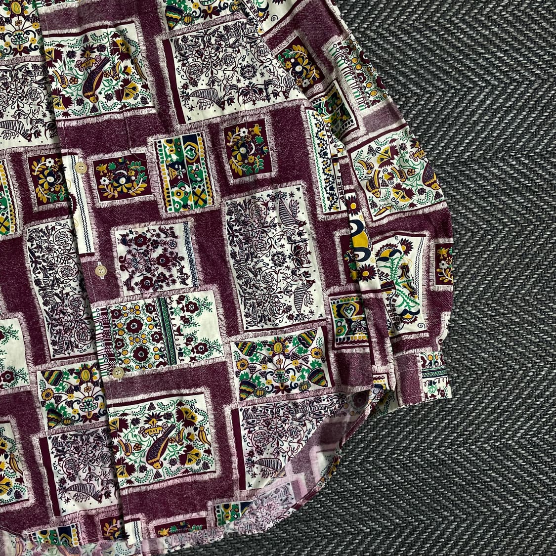 일본 빈티지 패턴 디테일 셔츠 o 3197 상품이미지2