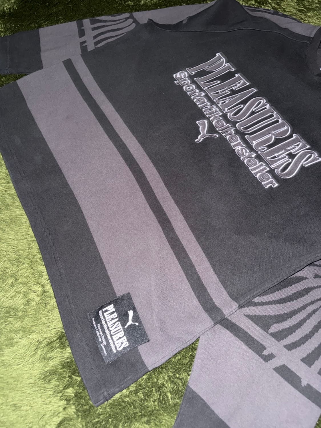 [L] 푸마 X 플레져스 Pleasures 코튼 하키 저지 블랙 상품이미지4