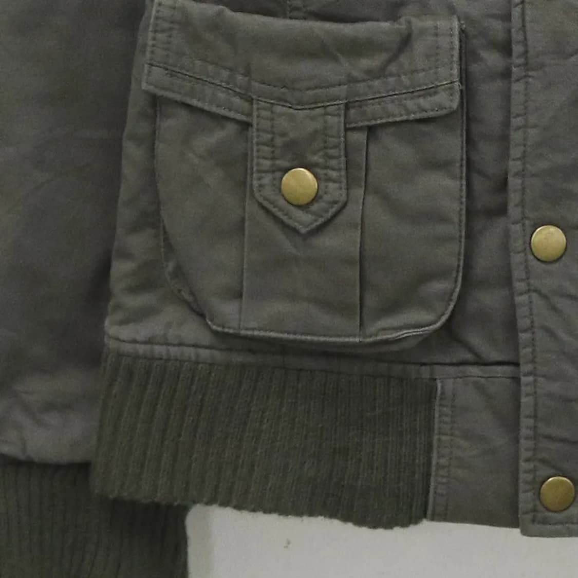 코르자  하이넥 카키 야상 자켓 61056 상품이미지6